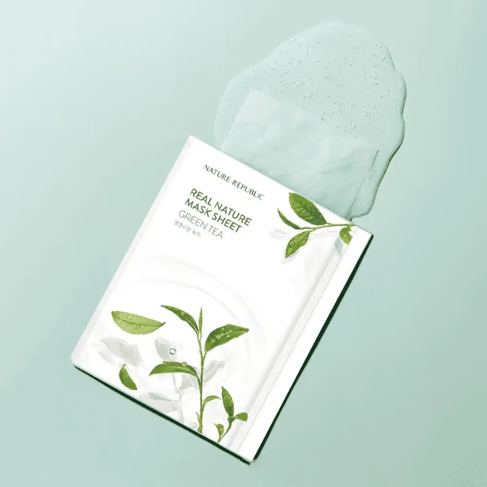 Nature Republic Real Nature Green Tea Sheet Mask – 23ml