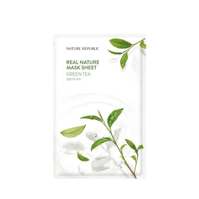 Nature Republic Real Nature Green Tea Sheet Mask – 23ml
