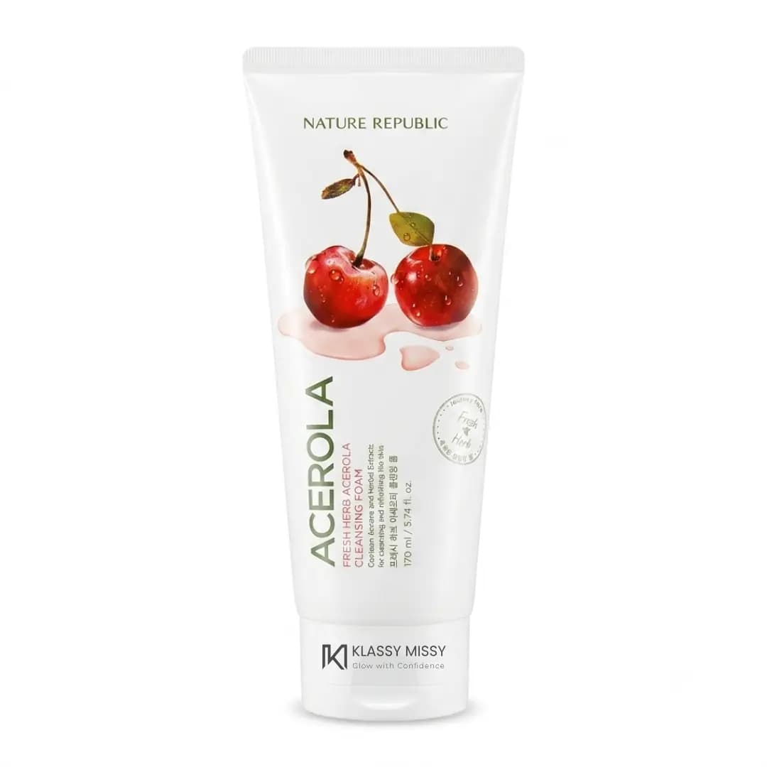 Nature Republic FRESH HERB ACEROLA CLEANSING FOAM, 170ML