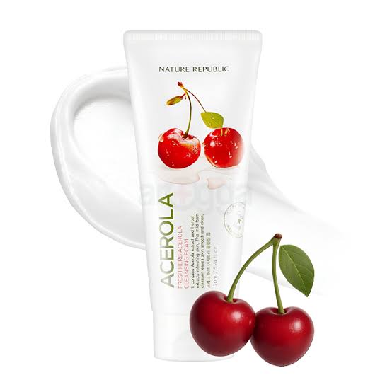 Nature Republic FRESH HERB ACEROLA CLEANSING FOAM, 170ML